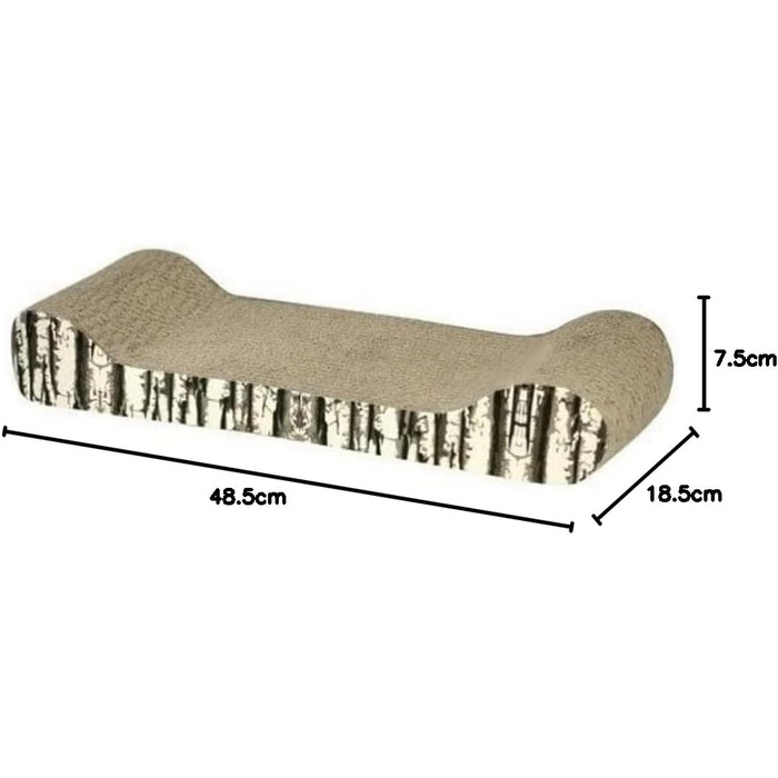 Кігтеточка для котів Kerbl Drift з картону, 48,5 x 18,5 x 7,5 см