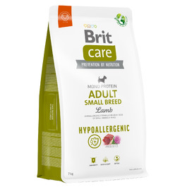 Корм для собак BRIT Care Hypoallergenic Adult Small Breed Ягнятина, 7 кг