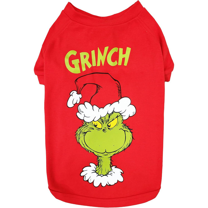 Пуловер для собак з новорічним мотивом, розмір S, The Grinch