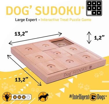 Інтерактивна іграшка для собак My Intelligent Dogs Sudoku Expert Classic – розвиваюча гра-головоломка для великих порід