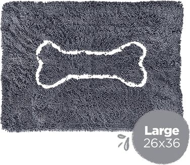 Килимок для собак Soggy Doggy, великий, 66x91 см, сірий, для підлоги, SOGG010