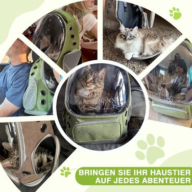 Рюкзак-переноска для котів та собак ALLSOPETS Bubble Carrier – чорний, до 7.5 кг