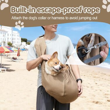 Транспортна сумка для собак і котів, до 20 кг, Khaki