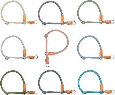 Нашийник для собак Leisegrün Devon, паракорд, зелений, регульований, розмір M