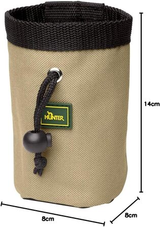 HUNTER BuGrino Basic: пакет для перекусів, 14 x 8 x 8 см, чорний/бежевий