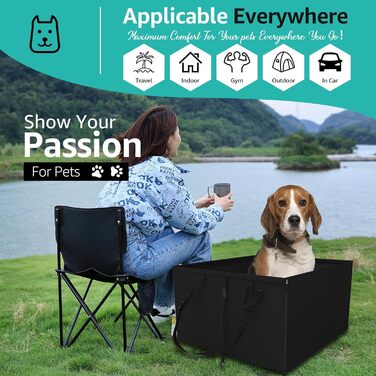 Автокрісло для собак - міцне, водонепроникне, для малих та середніх порід