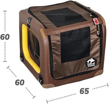 Транспортна переноска для собак Tami - переноска-авіабокс, клітка для собак, переноска для автомобіля, клітка для багажника, сітчаста переноска для собак, автотранспортна переноска, переноска для собак Backseat S