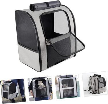 Транспортна сумка для котів та маленьких собак Angoily, велика місткість, дихаюча, з міцного матеріалу