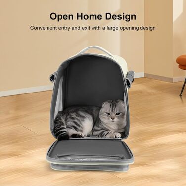 Рюкзак для кота та маленьких собак з вентиляцією, безпечною лінійкою та килимком для тварин