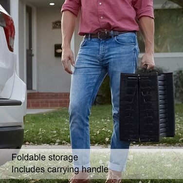 Рампа для собак 160 см, автоскладана, чорна, до 65 кг, для SUV та LKW