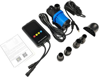 Електричний водяний насос CONQUERALL CHS-3500 24V 20W з регульованою подачею, 920GPH, для гідропоніки, акваріумів, водоспадів, ставків з коропами, фонтанів
