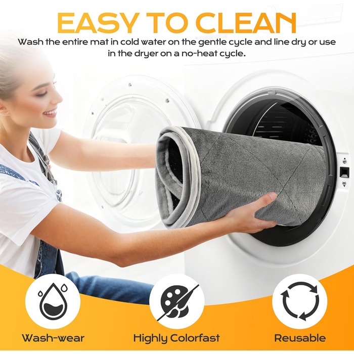 Самогріюча ковдра для котів та собак - тепла підстилка для тварин, XL 58x88 см