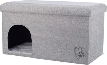TRIXIE Kimy будиночок-ніша для котів та собак, 72×40×40 см, світло-сірий
