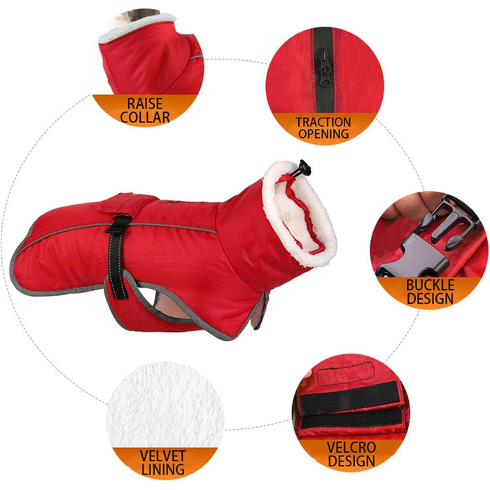 Теплий зимовий одяг для собак: утеплений, для малих та середніх порід, універсальний розмір F