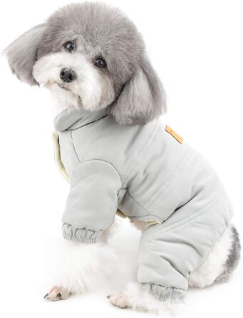 Теплий махровий халат для маленьких собак та котів, халат-піжама для чихуахуа, теплий флісовий халат, осінньо-зимовий одяг для собак, розмір XXL (спина 40 см, груди 52 см), сірий