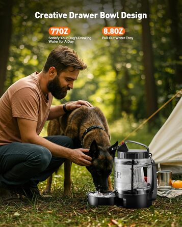 Портативна пляшка для води для собак PETNF, миска для води для собак, не протікає, для великих тварин, ідеально підходить для прогулянок, кемпінгу, пляжу, полювання та інших активностей