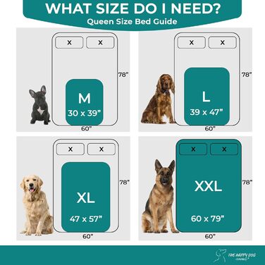 Водонепроникна флісова ковдра для собак XXL The Happy Dog Company, преміум-якість, двостороння, легко прати
