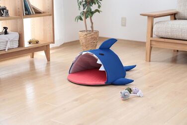 Килимок для собак Iris Ohyama, килимок-корзина, миючий, з бортиком, 40x69x12 см, протиковзкий, PCB-20P, літній стиль