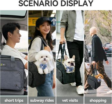 Сумка для собак та котів KZARYVEXIS, світло-блакитна, для подорожей та прогулянок