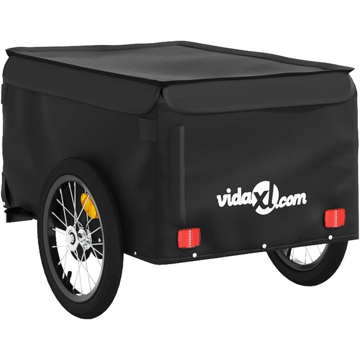 Причіп для велосипеда, 45 кг, з чорного металу, для собак