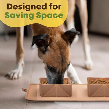 Складні миски для собак та котів, 2 шт. Зіліконовий посуд для тварин, портативні миски для подорожей, чорний