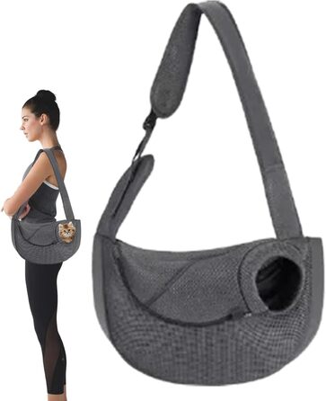 Сумка-переноска для собак та котів, дихаюча Oxford, для маленьких тварин | Зручна переноска з регульованим ремінцем для цуценят, собак та котів (прозора)