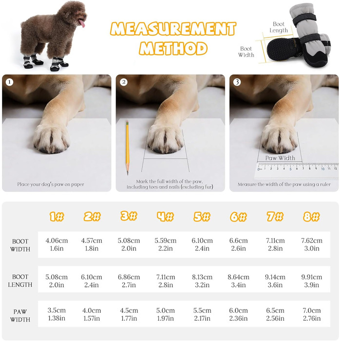 Зимові чоботи для собак BWBIKE: захист від ковзання на льоду, дощі та снігу. Чоботи з гумовою підошвою, сірі, розмір 5