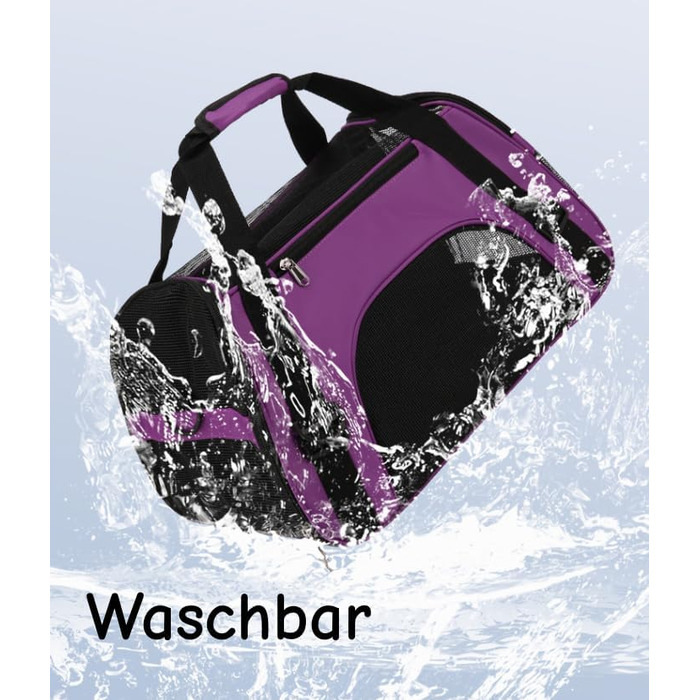 Транспортна сумка для тварин: переноска для собак та котів, водонепроникна, з сітковим вікном, L (50 x 23 x 34 см)