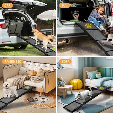 Східці для собак DOKKOME 160 см: Автомобільна рамка для великих собак, стабільна, з антиковзким килимком