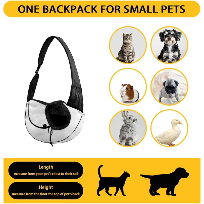 Персоналізована сумка-переноска для собак, з фото/текстом, для маленьких собак, Crossbody, для прогулянок та велосипеда