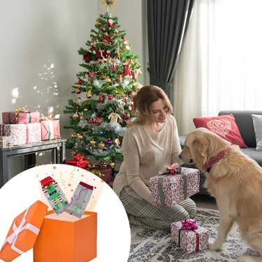 Пуловер для собак на Новий рік, теплий в'язаний пуловер з коміром-стійкою для собак, теплий зимовий одяг для тварин, костюм для собак, подарунок для цуценят, вечірка, Elfenclown, розмір L