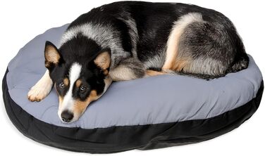 Подушка для тварин Karlie Kissen Oval, сіро-чорна, розмір 90x66x10 см