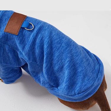 Теплий комбінезон для великих собак, флісовий пуловер для такс, 2 ноги, теплий одяг для домашніх тварин, піжама, костюм з кільцем D, блакитний, 3XL