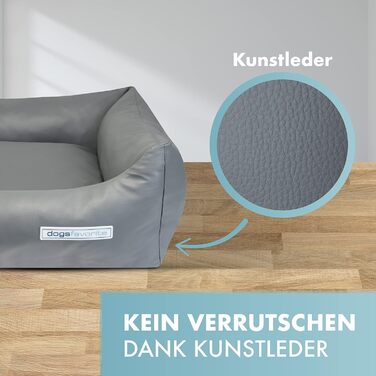 Крісло-лежанка для собак, миється, чорне, розмір M, 100 x 75 см