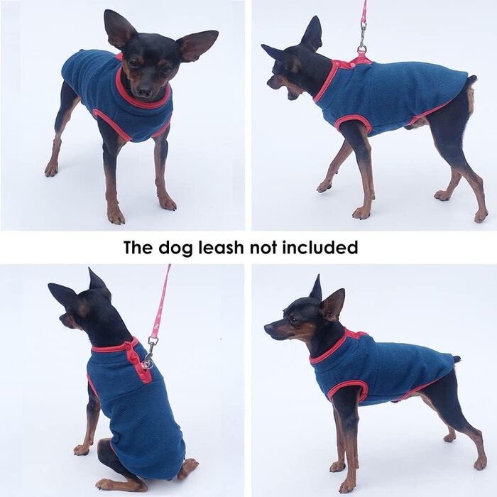 Флісовий пуловер для собак, тепла жилетка, одяг для собак, без рукавів, цуценята, зима, холодна погода, одяг для собак, пуловер для маленьких та середніх собак та котів (Зелений), Зелений (X-Small, блакитний)