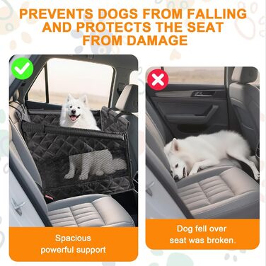 Підвищення для собак у машину - чорний L, для великих та середніх порід