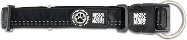 Нашийник для собак Max & Molly з інтелектуальним жетоном безпеки Gotcha! Matrix 2.0, чорний, розмір M, з підкладкою та світловідбиваючими елементами