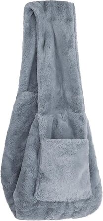 SIQITECH Сумка-переноска для собак та котів, плюшева, тепла, синього кольору