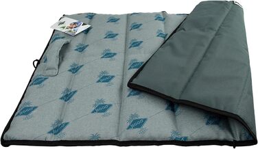 Килимок для собак JEGGO 'Cannes', компактний та мобільний, з ручкою для перенесення, для собак та людей, ідеальний для подорожей, водовідштовхувальний, Made in EU (Блакитний, Large)