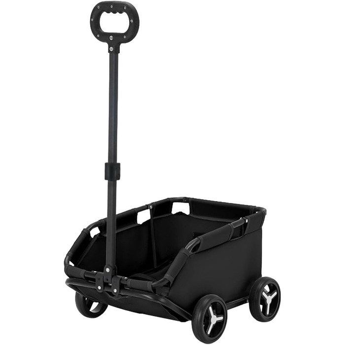 Транспортна клітка для собак та котів на колесах | Складана переносна клітка для собак та котів, чорна