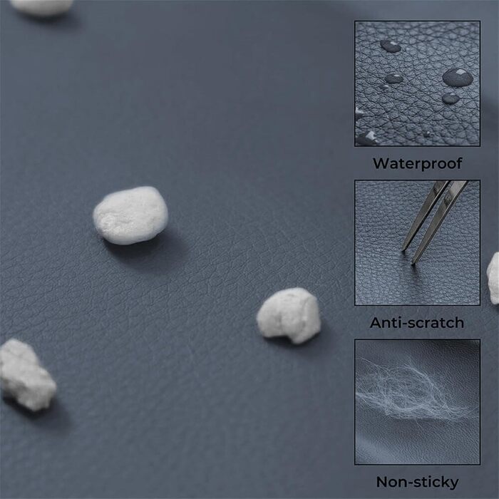 Автокрісло для собак середніх порід Funny Fuzzy: водовідштовхувальне, 3-в-1, з м'якої шкіри, для подорожей та дому, безпечне, до 15,9 кг, зелений (Шифер, Блакитний, Medium)