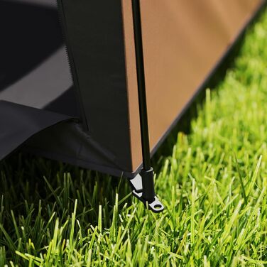 Паві Гат Тент для собак та котів, будиночок для тварин на вулицю, намет-типі, з мішком для перенесення, коричневий