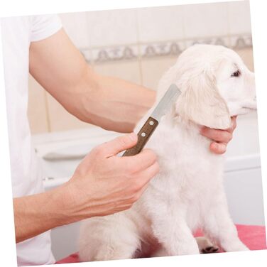 Гребінець для грумінгу собак та котів Sosoport 2St - щітка для вичісування шерсті, нержавіюча сталь