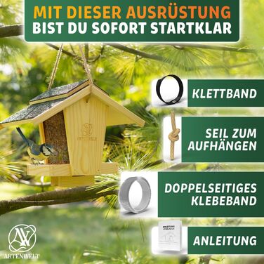Підвісна годівниця для птахів на балкон Vogelhaus, кормушка для птахів, годівниця для зерна, кормовий будиночок для вуличних і диких птахів