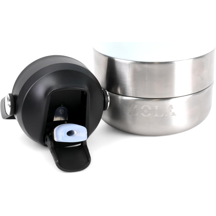 Водонепроникна пляшка для собак 3-в-1 з мискою та контейнером для ласощів | Без BPA, ізольована, 940 мл (Блакитний)