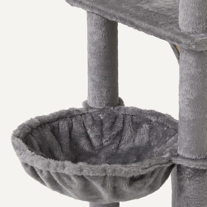 Комплекс для котів Amazon Basics з кігтеточками, будиночком, сертифікат FSC, сірий, 79/153 см