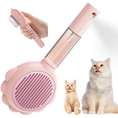 Бурштук для собак та котів Vamotto з водяним розпилювачем та самоочищенням - рожевий