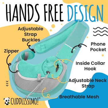 Сумка-переноска для тварин, м'яка, для собак, кошенят та малих порід (до 4,5 кг), блакитний лагуна