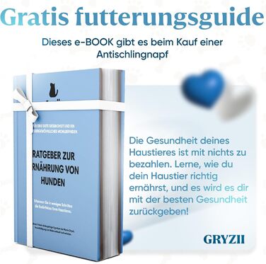 Антишвидкоїжка для собак великих порід | Повільне та здорове харчування, Slow Feeder, сприяє травленню, запобігає блювоті, неслизький, миска для собак, великі та XXL породи