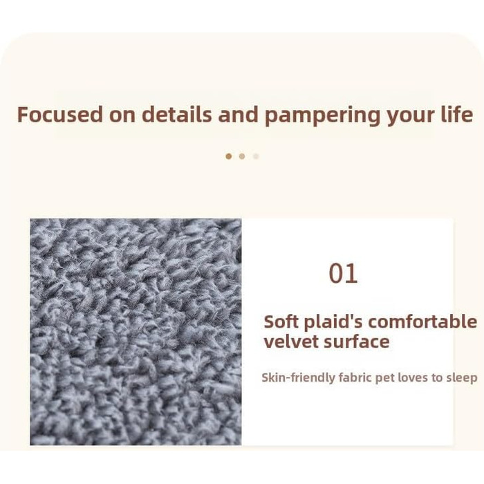 Килимок для собак Creasion з бавовняного велюру, універсальний, знімний, миючий, нековзний, стійкий до укусів, для всіх сезонів, сірий, 35x25 см, до 25 кг